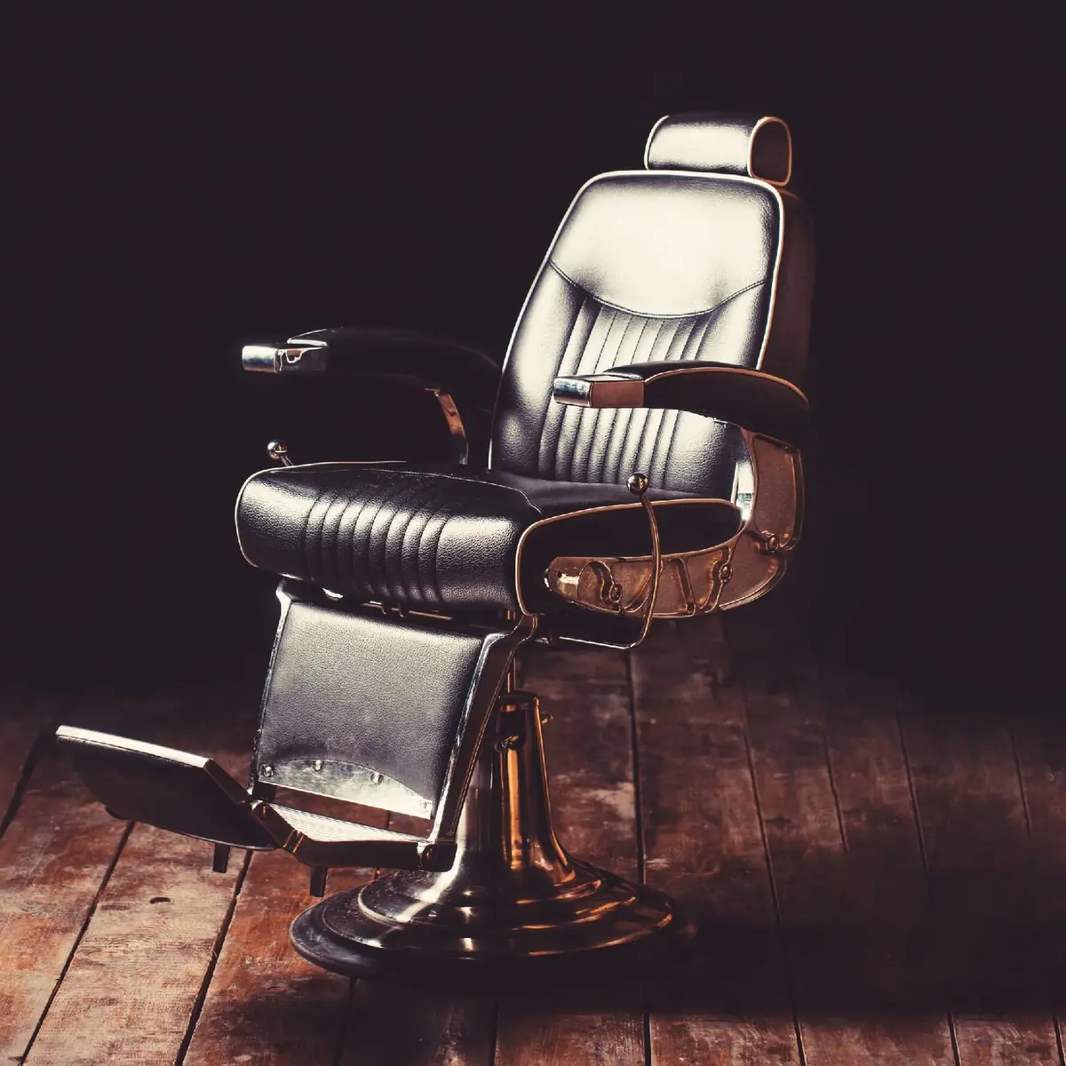 Barber chair at Samriz Hair & Beauty Salon, Faridkot